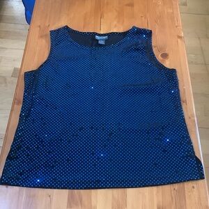 Glitter sleeveless shirt